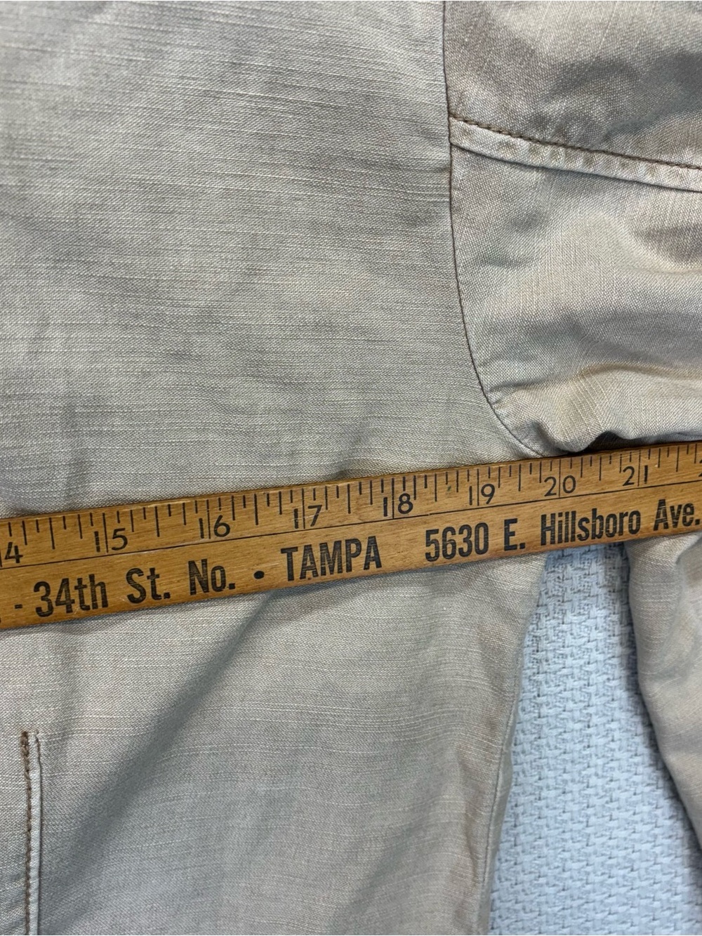 Anthropologie Pilcro Cropped Utility Jacket Beige Tan 100% Cotton Women’s Size S - Picture 9 of 10